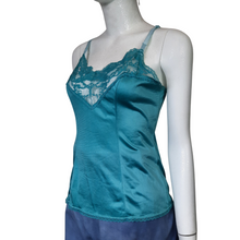 Load image into Gallery viewer, Vintage Lace Trim Slip Top Size L