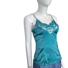 Load image into Gallery viewer, Vintage Lace Trim Slip Top Size L
