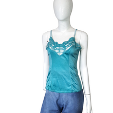 Load image into Gallery viewer, Vintage Lace Trim Slip Top Size L