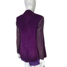 Load image into Gallery viewer, Truth &amp; Pride Silk Sequin Sleeve Blazer Size S
