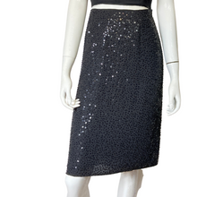 Load image into Gallery viewer, Brooks Brothers Silk Beaded Sequin Pencil Skirt sz. 2 - Lucille Golden Vintage, LLC