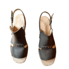 Load image into Gallery viewer, Rag & Bone Sayre Espardrille Wedge Sandals, Grey size 8.5