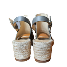 Load image into Gallery viewer, Rag & Bone Sayre Espardrille Wedge Sandals, Grey size 8.5