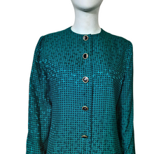 Load image into Gallery viewer, Julie Francis Silk Jacquard Pleated Dress Size 8