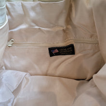 Load image into Gallery viewer, Vintage Leather and Canvas Drawstring Bucket Bag