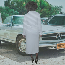 Load image into Gallery viewer, Maria Scotto Ribbed Ruffled Robe Dress Size M/L