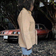Load image into Gallery viewer, 90s Suede Leather Jacket Rampage Suede Jacket Size L