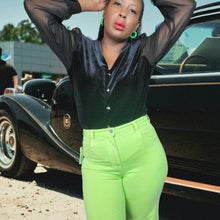 Load image into Gallery viewer, 1980s Vintage Another Thyme Velvet Blouse Size L