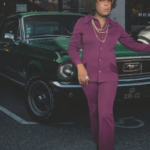 Load image into Gallery viewer, 70s Russ Togs Inc Women Pant Suit Size Medium Lucille Golden Vintage