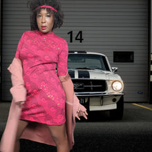 Load image into Gallery viewer, 60s Pelilla B Altman & Co Hand Printed Wool Dress, Reimagined by Narai Lucille