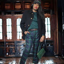 Load image into Gallery viewer, 90s Vintage Black Wool Mackintosh Pea Coat Size 12