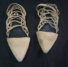 Load image into Gallery viewer, Custom Painted Alexander Wang Suede Pointy Toe Flats size 40