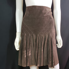Load image into Gallery viewer, DVF Suede Pleated Mini sz. 8, Skirts, DVF Diane von Furstenberg, [shop_name