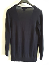 Load image into Gallery viewer, Vintage 1990s Donna Karan New York Navy Blue Gold Button Cardigan sz.S, Cardigan, Donna Karan New York, [shop_name