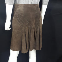 Load image into Gallery viewer, DVF Suede Pleated Mini sz. 8, Skirts, DVF Diane von Furstenberg, [shop_name
