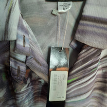 Load image into Gallery viewer, UFFIZI Short Hills Amelia Lilac Swirl Silk Tunic size L