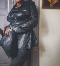 Load image into Gallery viewer, OMO Norma Kamali Crop Trench Coat Size M