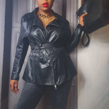 Load image into Gallery viewer, OMO Norma Kamali Crop Trench Coat Size M