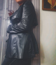 Load image into Gallery viewer, OMO Norma Kamali Crop Trench Coat Size M