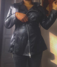 Load image into Gallery viewer, OMO Norma Kamali Crop Trench Coat Size M