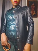 Load image into Gallery viewer, Leather Craft Coat Dress size 4