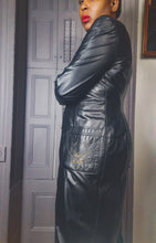 Load image into Gallery viewer, Leather Craft Coat Dress size 4