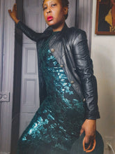 Load image into Gallery viewer, Leather Craft Coat Dress size 4
