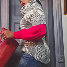 Load image into Gallery viewer, Shui Chen New York Chunky Knit Poncho size S