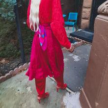 Load image into Gallery viewer, Bias Cut Silk Jaquard Flared Skirt size 12 Petite