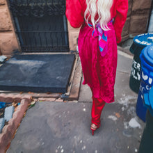 Load image into Gallery viewer, Bias Cut Silk Jaquard Flared Skirt size 12 Petite