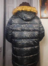 Load image into Gallery viewer, Lane Bryant Camo Puffer Coat With Hood Size 18/20