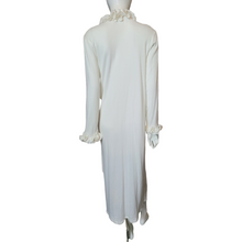 Load image into Gallery viewer, Maria Scotto Ribbed Ruffled Robe Dress Size M/L