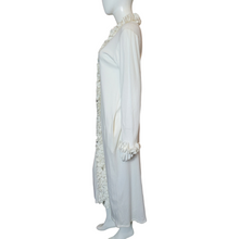 Load image into Gallery viewer, Maria Scotto Ribbed Ruffled Robe Dress Size M/L