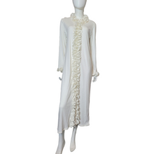 Load image into Gallery viewer, Maria Scotto Ribbed Ruffled Robe Dress Size M/L