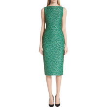 Load image into Gallery viewer, Brandon Maxwell_ Dresses_Preowned_Designer_Dresses_Green Leopard Print Sheath Dress_Melania Trump