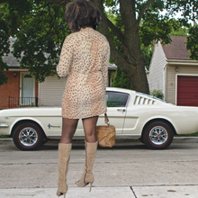 Load image into Gallery viewer, Vintage 1960s R & K Originals Leopard Print Mini Dress Size M