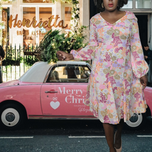 Load image into Gallery viewer, 70s Floral Print Dress