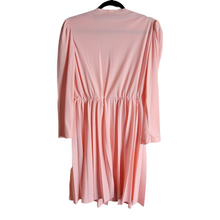 Load image into Gallery viewer, 70s Pink Cocktail Mini Dress With Pleats Size M