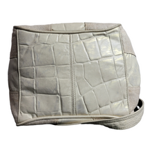 Load image into Gallery viewer, Vintage Leather and Canvas Drawstring Bucket Bag