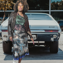 Load image into Gallery viewer, 90s Newport News Silk Skirt Size