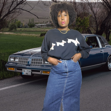 Load image into Gallery viewer, 90s Vintage Eddie Bauer Maxi Denim Skirt Size 8