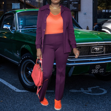 Load image into Gallery viewer, 70s Russ Togs Inc Women Pant Suit Size Medium Lucille Golden Vintage