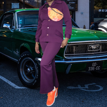 Load image into Gallery viewer, 70s Russ Togs Inc Women Pant Suit Size Medium Lucille Golden Vintage