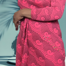 Load image into Gallery viewer, 60s Vintage Wool Dresses Pelilla B Altman & Co Hand Printed Wool Dress, Reimagined by Narai Lucille Lucille Golden Vintage