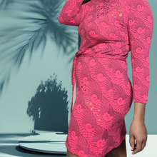 Load image into Gallery viewer, 60s Pelilla B Altman & Co Hand Printed Wool Dress, Reimagined by Narai Lucille