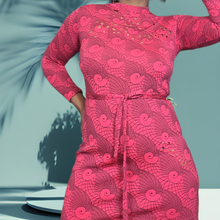 Load image into Gallery viewer, 60s Pelilla B Altman & Co Hand Printed Wool Dress, Reimagined by Narai Lucille