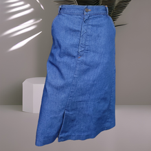 Load image into Gallery viewer, 70s Vintage Denim Skirt