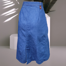 Load image into Gallery viewer, 70s Vintage Denim Skirt