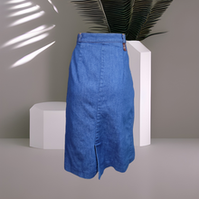 Load image into Gallery viewer, 70s Vintage Denim Skirt