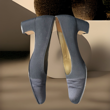 Load image into Gallery viewer, Vintage Black Yves Saint Laurent Square Toe Pumps Size 9.5